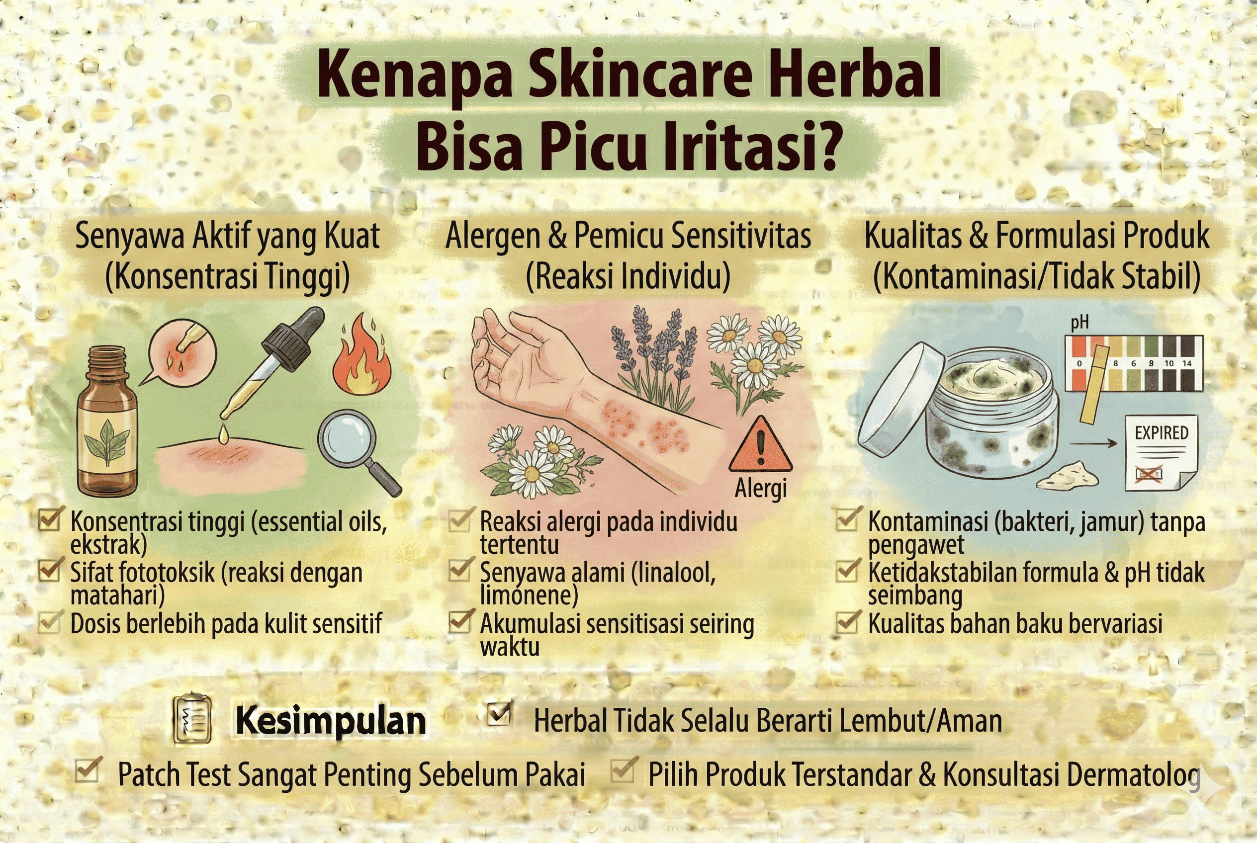 Kenapa Skincare Herbal Bisa Picu Iritasi?